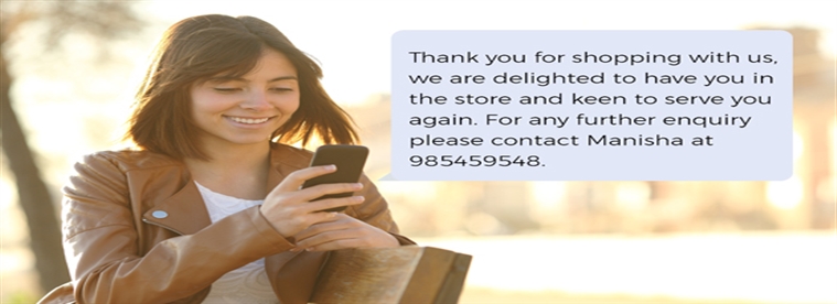 Delight your customer with a “Thank You” message!